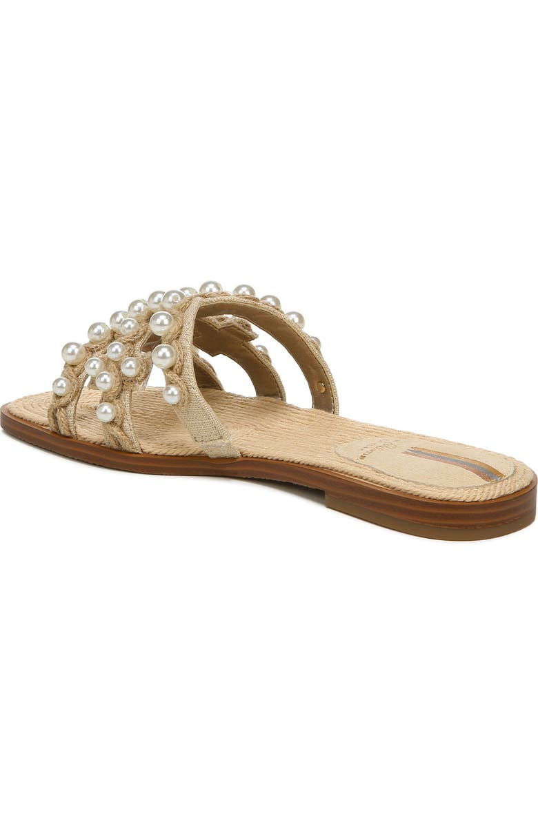 Sam Edelman Bay Imitation Pearl Cutout Slide Sandal, Alternate, color,