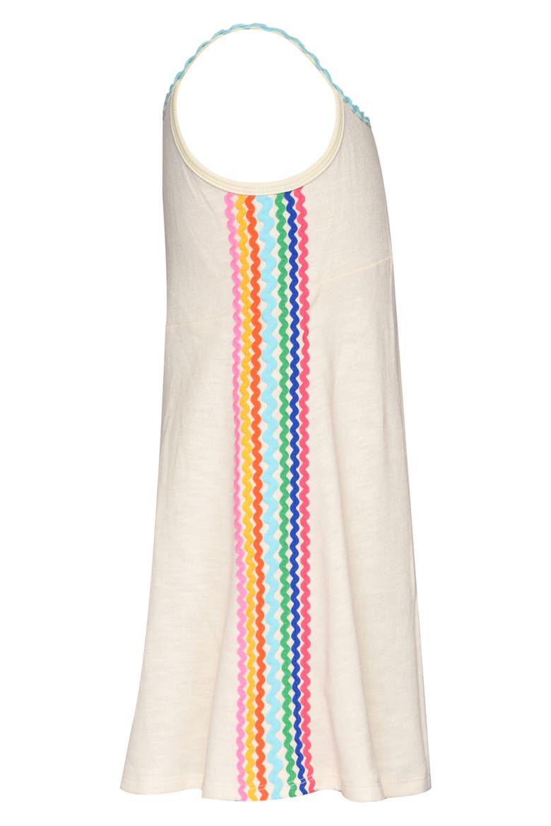 Kids' Rickrack Fit & Flare Dress, Alternate, color, IVORY MULTI