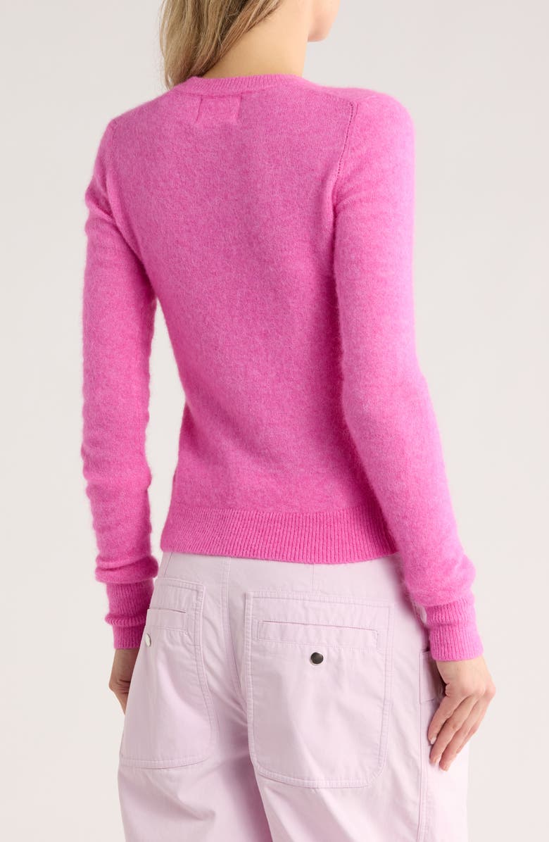 Isabel Marant Étoile Ania Baby Alpaca Blend Sweater, Alternate, color, Fluo Pink