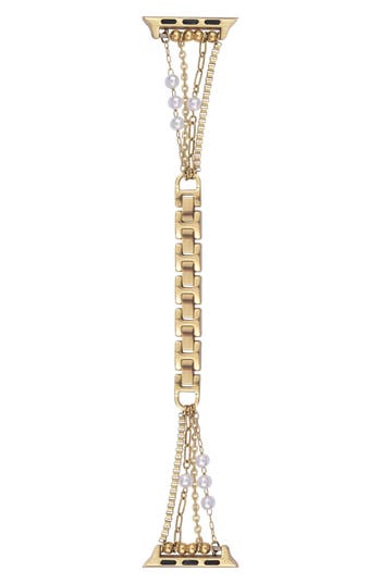 The Posh Tech Cape Stainless Steel Apple Watch® Watchband In Gold