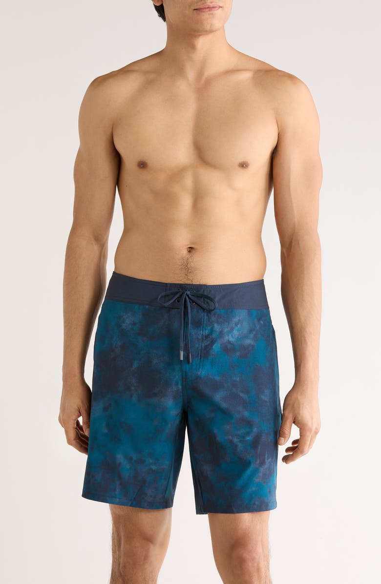 TravisMathew Board Control Swim Trunks, Main, color, Total Eclipse