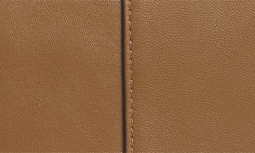 Allsaints Hex Grained Leather East/west Pouch In Brown