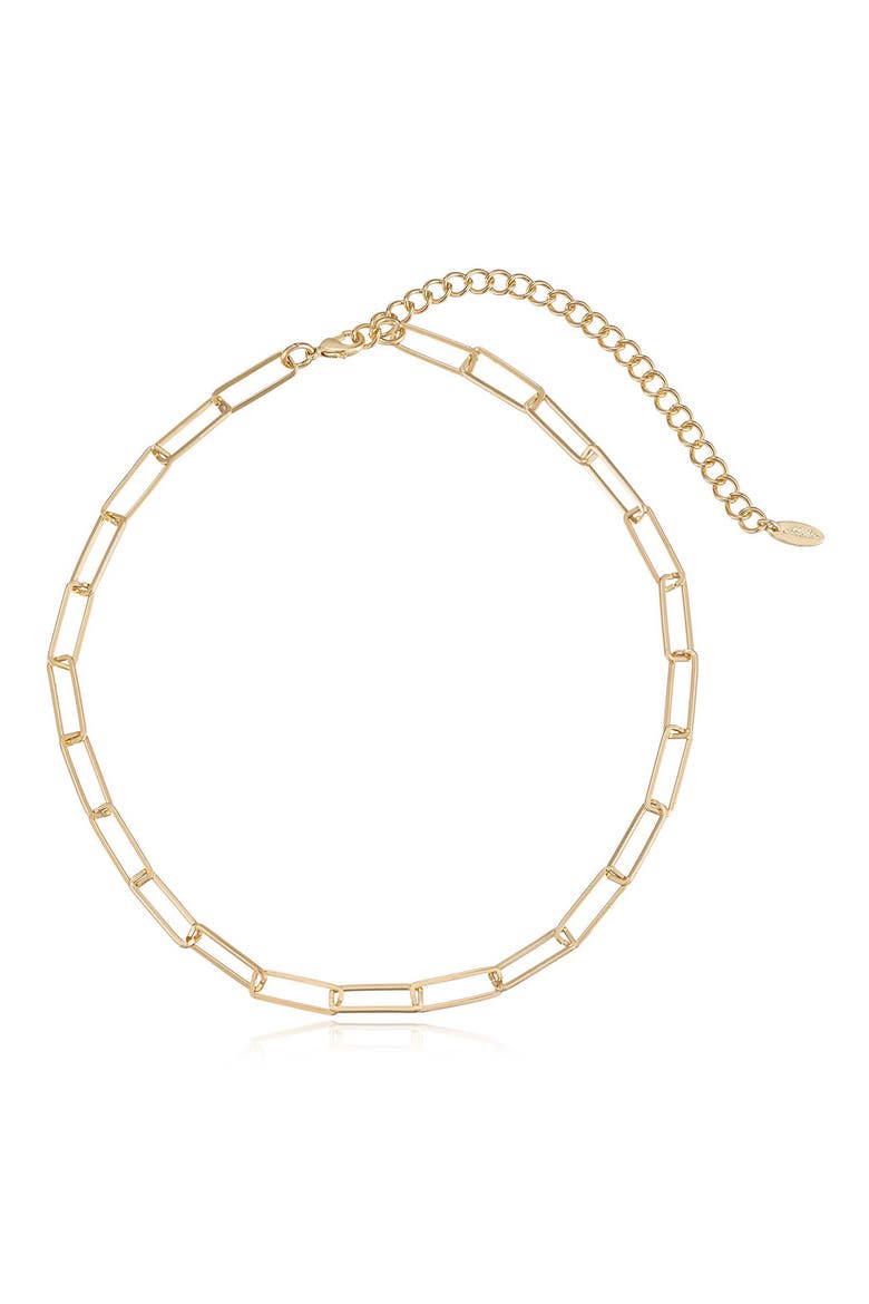 Set of 4 Crystal & Chain Link Necklaces, Alternate, color, GOLD