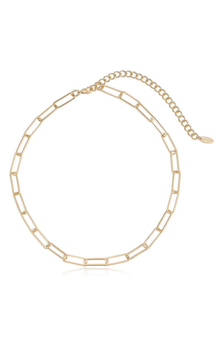 Ettika Set of 4 Crystal & Chain Link Necklaces, Alternate, color,