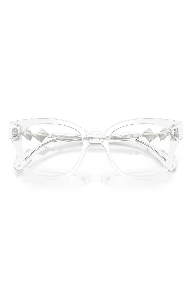 Swarovski 52mm Square Optical Glasses, Alternate, color, Transparent / Demo Lens