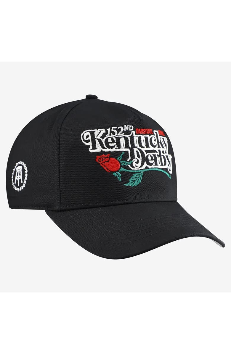 BARSTOOL GOLF Men's Barstool Golf x '47 Black 152nd Kentucky Derby Hitch Adjustable Hat, Alternate, color, Black