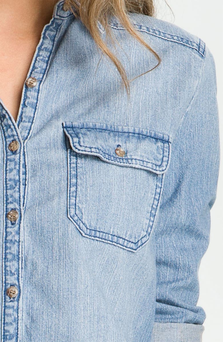 Rubbish<sup>®</sup> Chambray Boyfriend Shirt, Alternate, color, 