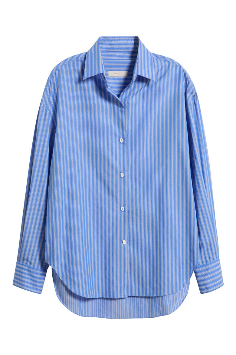 En Vau Oversized Striped Cotton Shirt, Alternate, color, JOAO STRIPE AZULEJO BLUE