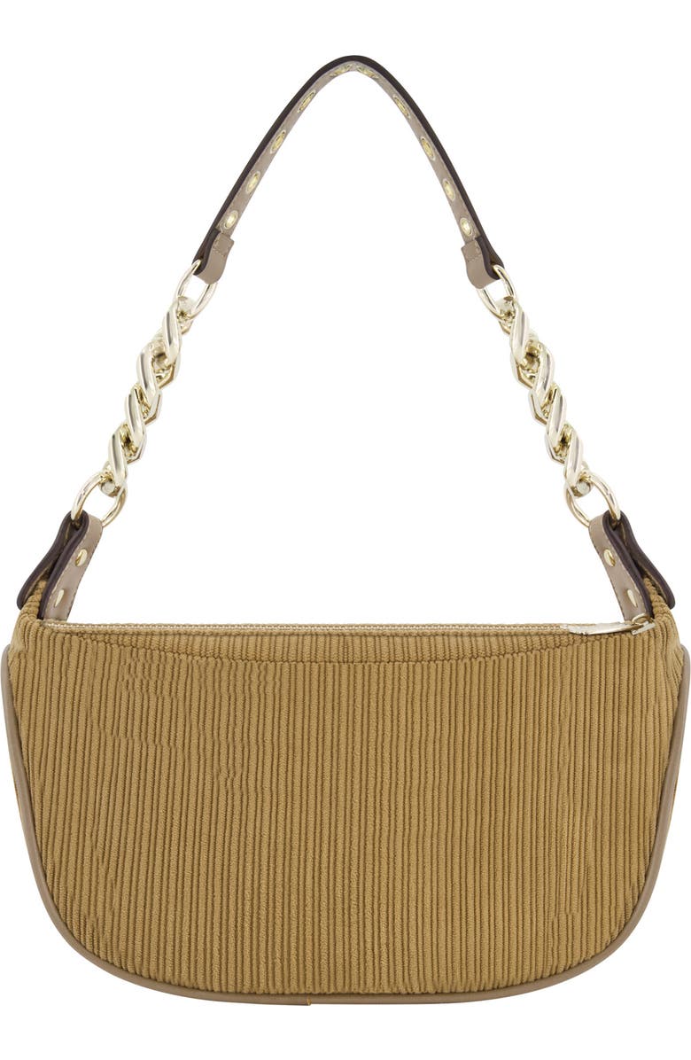 True Religion Brand Jeans Corduroy Chain Shoulder Bag, Alternate, color, Camel