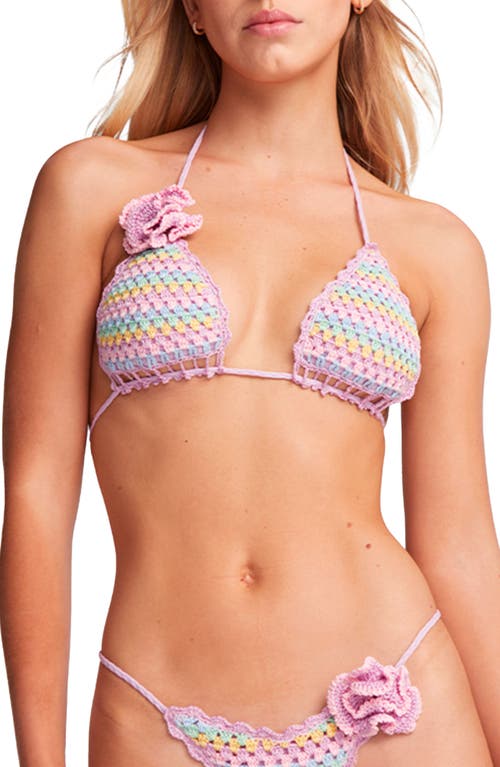 Capittana Beatriz Crochet Bikini Top in Purple  product