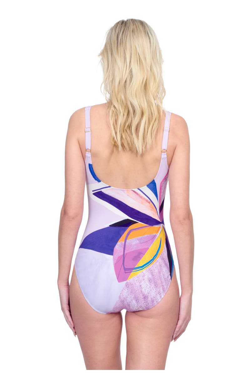 Gottex Paradiso Square Neck One-Piece Swimsuit, Alternate, color,