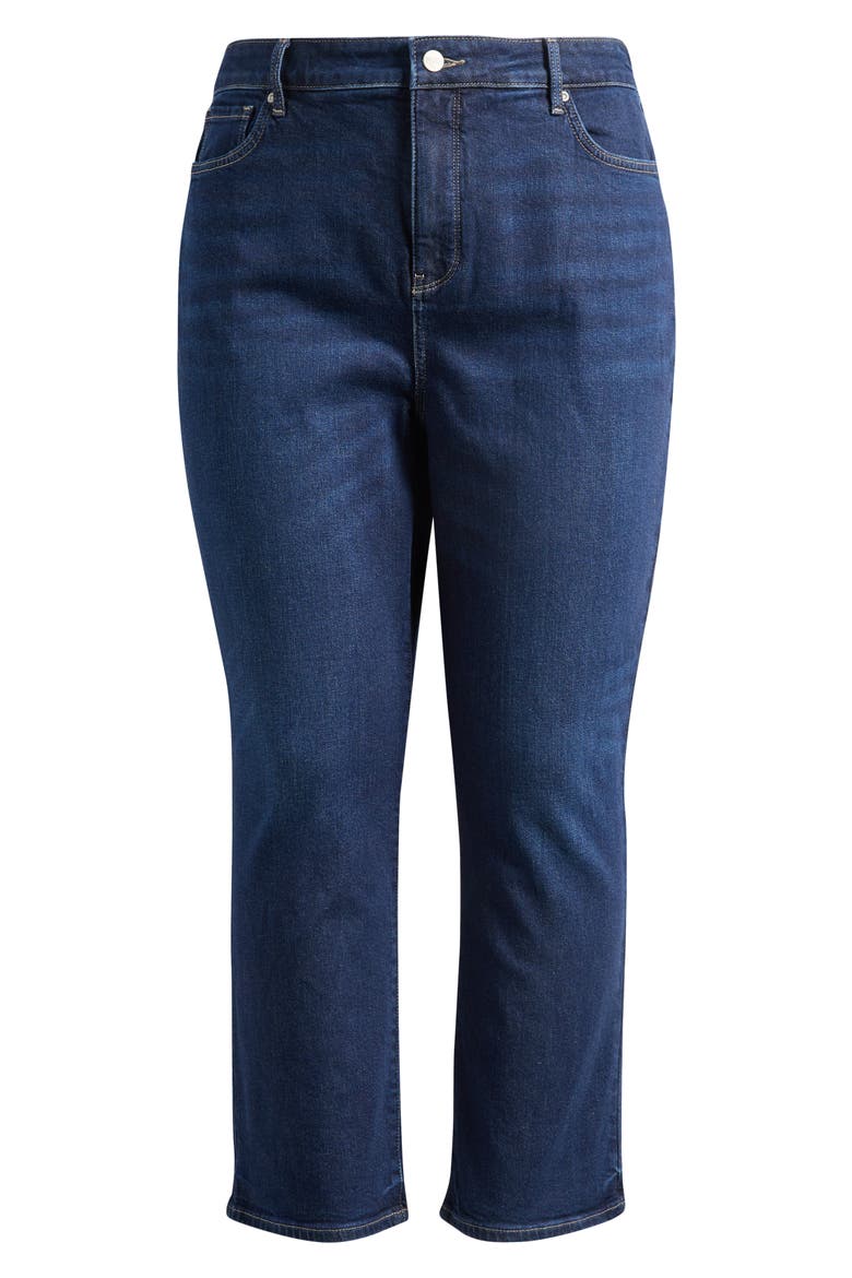Marilyn High Waist Ankle Straight Leg Jeans, Main, color, INDIGO SEINE
