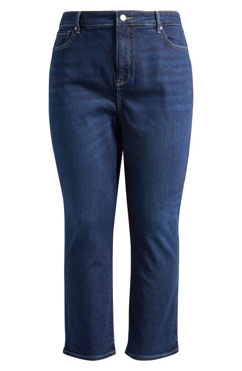 Marilyn High Waist Ankle Straight Leg Jeans (Regular & Petite)