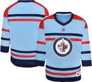Outerstuff Youth Light Blue Winnipeg Jets Anniversary Replica Jersey