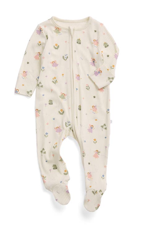 Ribbed Two Way Zip-Up Sleepsuit