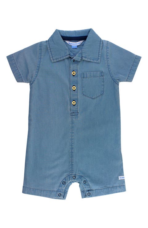 Light Wash Denim Romper (Baby)