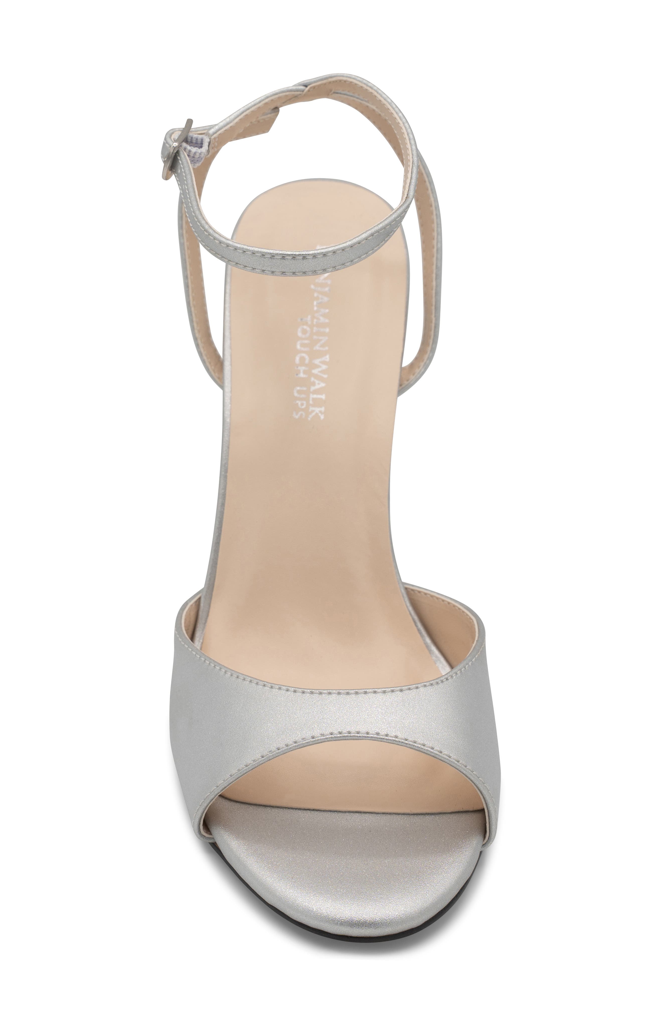 Quinn Ankle Strap Sandal, Alternate, color, SILVER