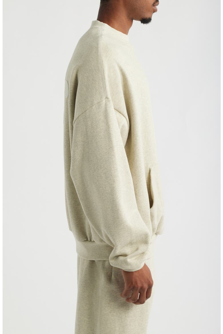 '90s Cotton Crewneck Sweatshirt, Alternate, color, WASHED VANILLA HEATHER