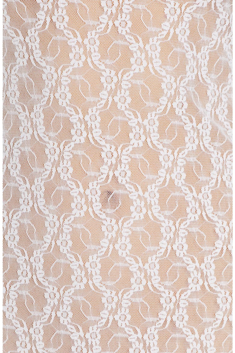 Lace Kiss Chemise, Alternate, color, WHITE