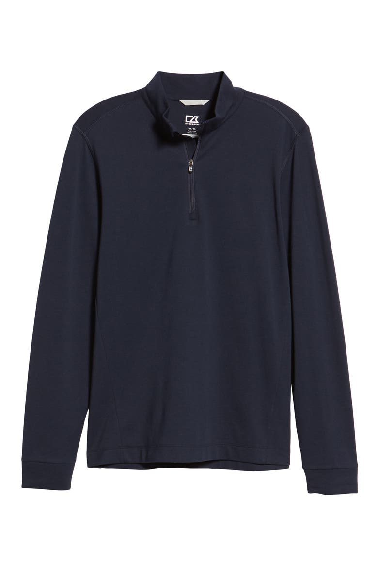 Advantage Regular Fit DryTec Mock Neck Pullover, Alternate, color, LIBERTY NAVY