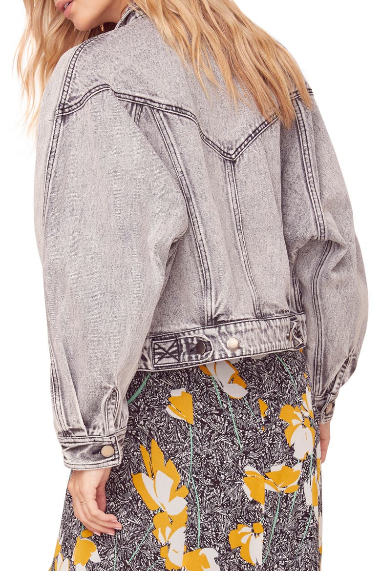 the Label Etienne Denim Jacket, Alternate, color, ASPHALT
