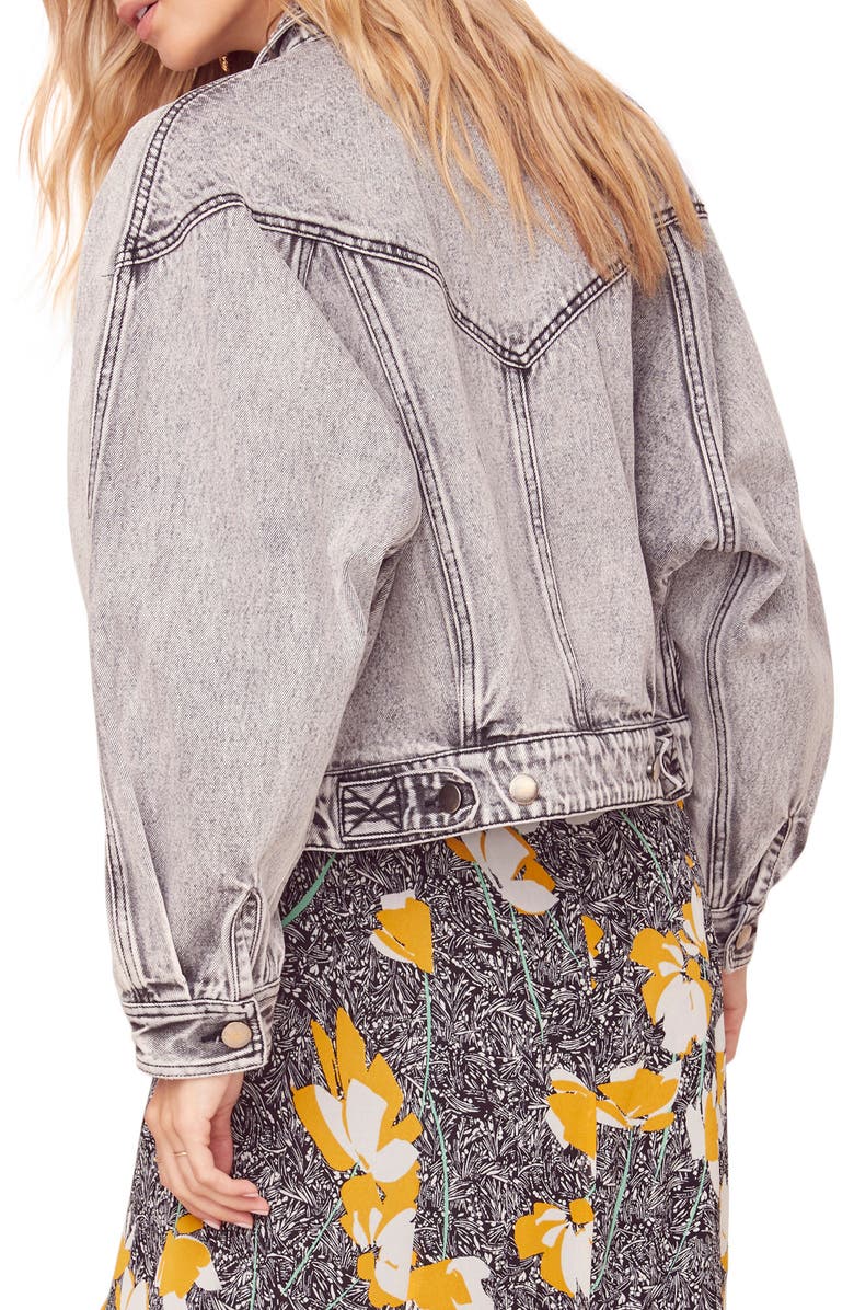 ASTR the Label Etienne Denim Jacket, Alternate, color,