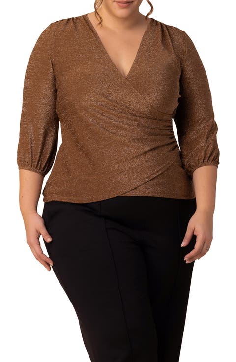 Celeste Faux Wrap Top (Plus)