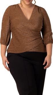 Kiyonna Celeste Faux Wrap Top