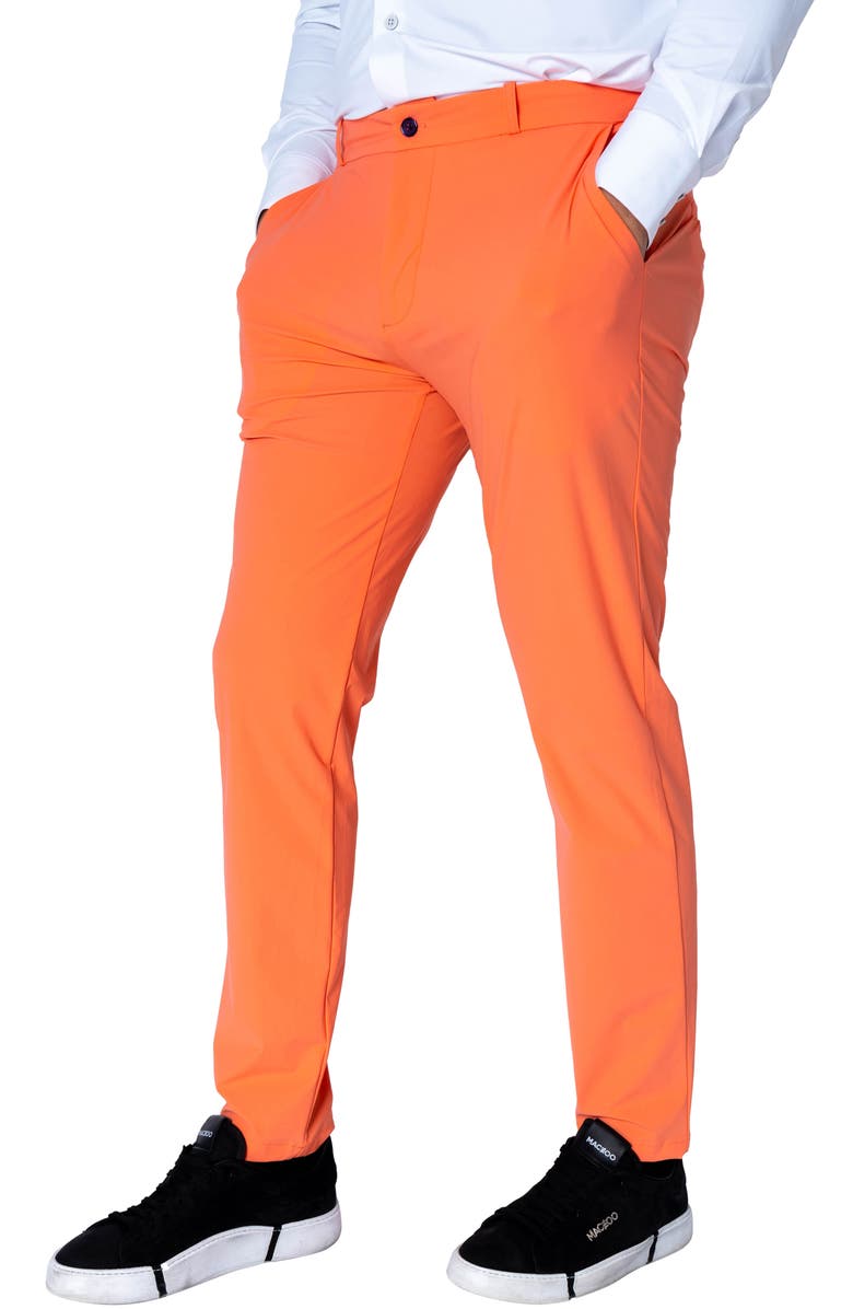 Maceoo Slim Fit Pants, Alternate, color, Orange