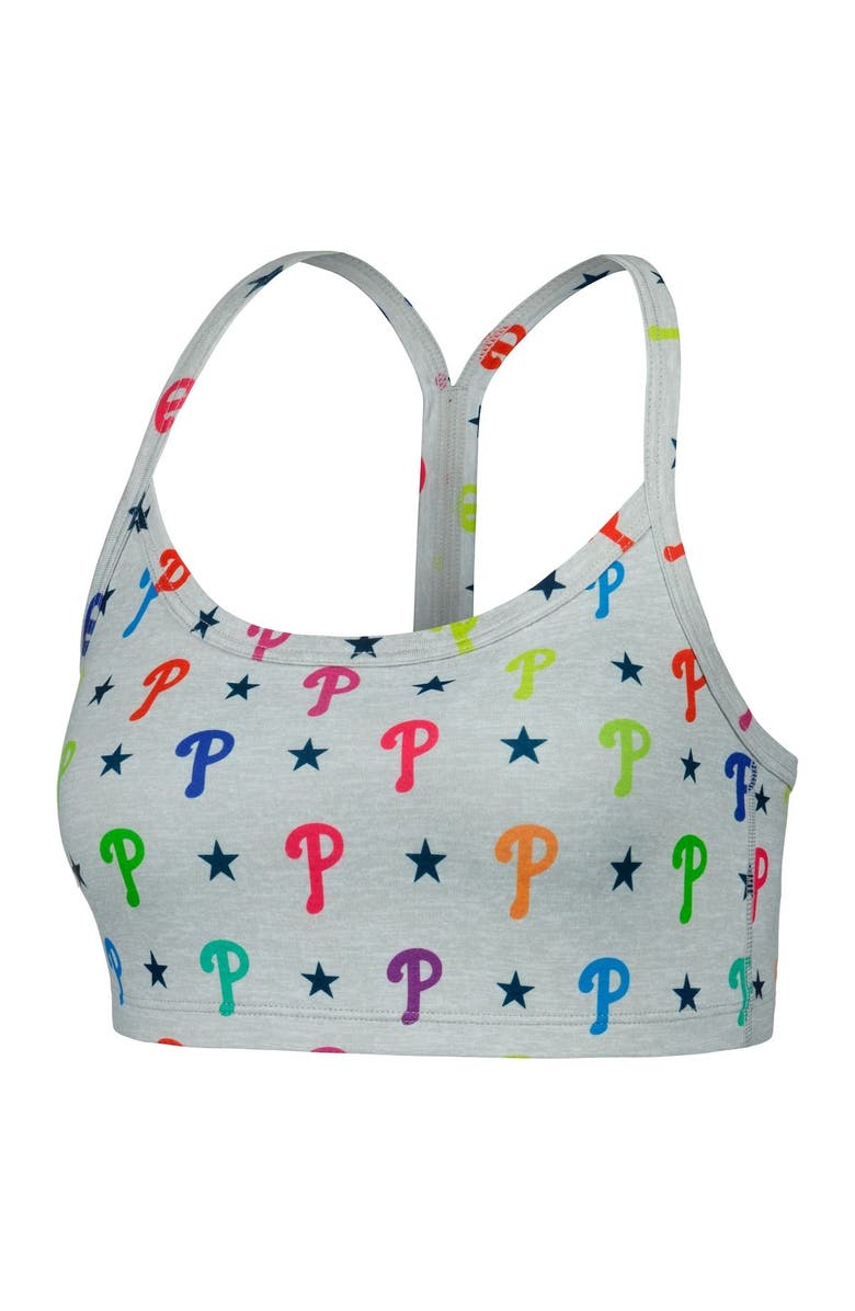 Terez Women's Terez Gray Philadelphia Phillies TLC Rainbow Bra, Alternate, color, Gray