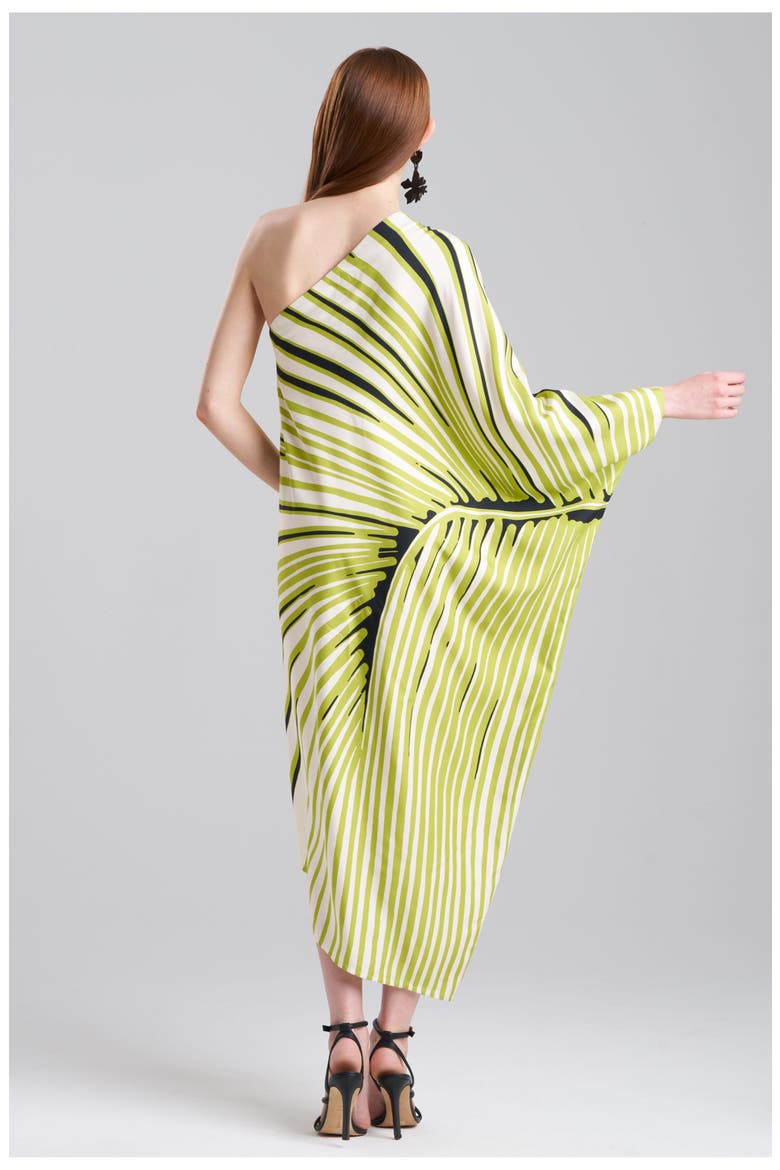 Yoshinoki One Shoulder Cafatn Dress, Main, color, PEAR