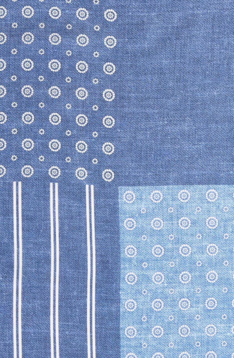 Nordstrom Medallion Print Silk Pocket Square, Alternate, color,