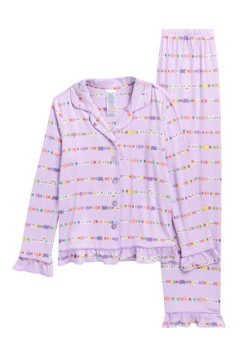 Kids' Warm and Fuzzy 2-Piece Pajamas, Main, color, FRIENDSHIP BRACELET