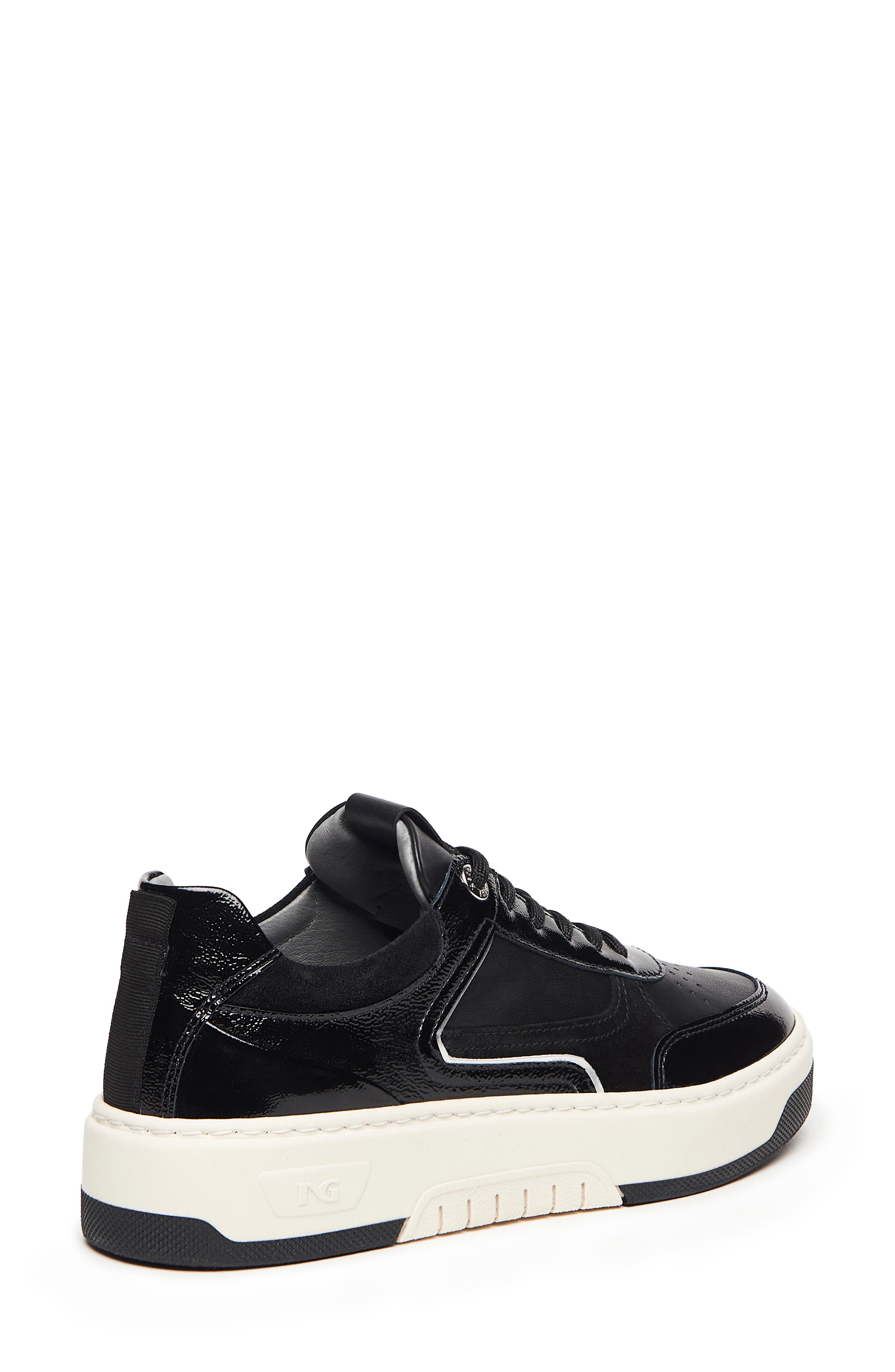 NeroGiardini Clean Retro Sneaker, Alternate, color, Black