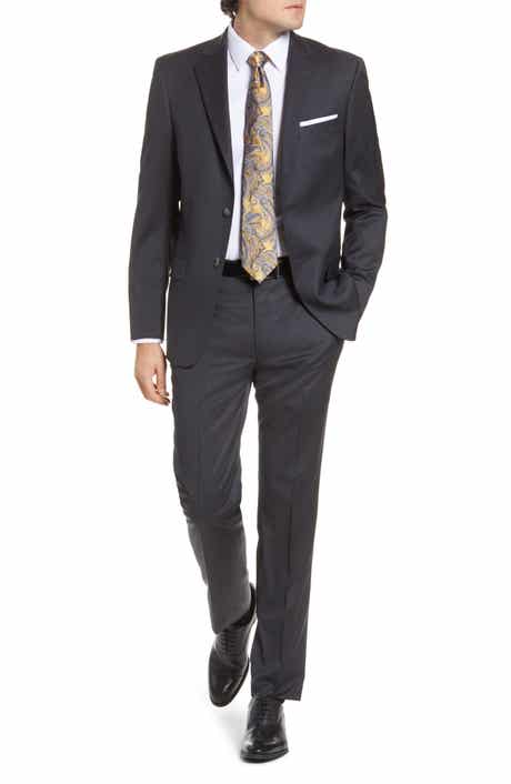 Hart Schaffner Marx New York Classic Fit Solid Stretch Wool Suit