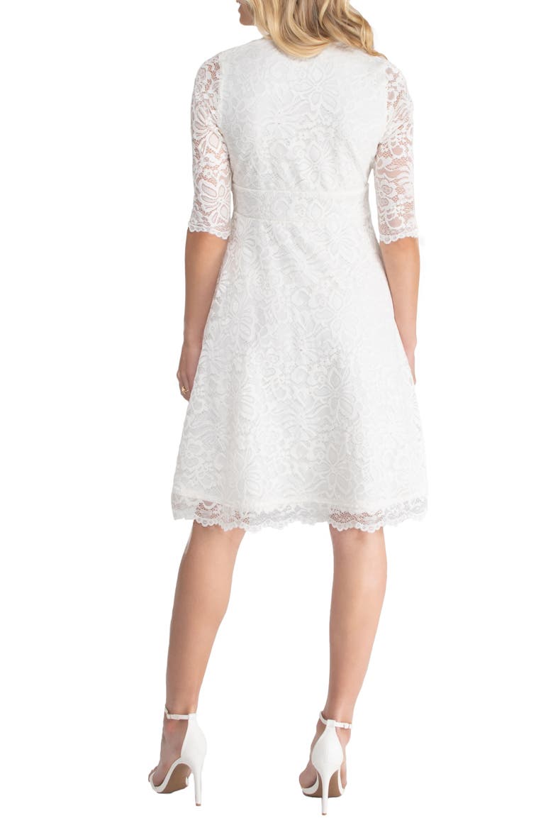 Bella A-Line Lace Dress, Alternate, color, IVORY