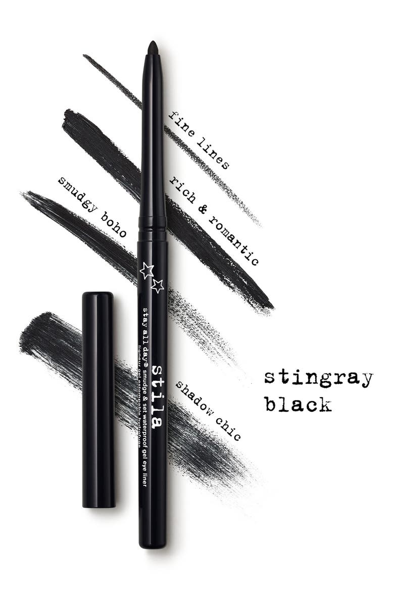 Stay All Day® Smudge & Set Waterproof Gel Eyeliner, Alternate, color, STINGRAY BLACK