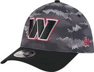 New Era Men's New Era  Black Washington Commanders Camo A-Frame 39THIRTY Flex Hat