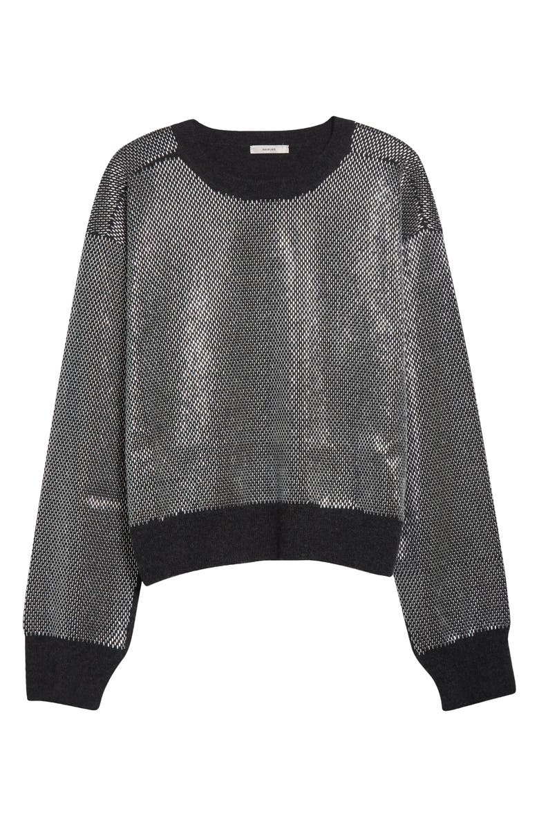 Haikure Hir Bead Embellished Virgin Wool Sweater, Alternate, color, Anthracite
