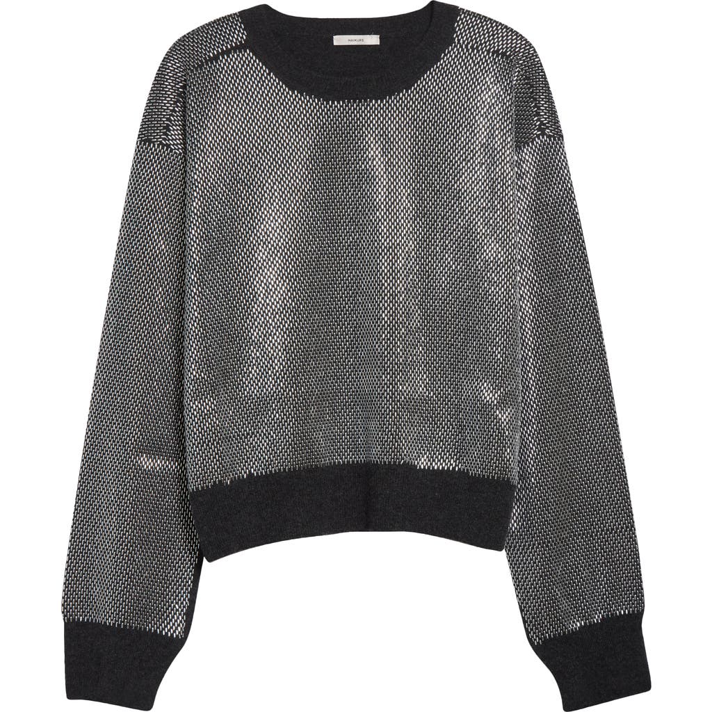 Haikure Hir Bead Embellished Virgin Wool Sweater In Gray