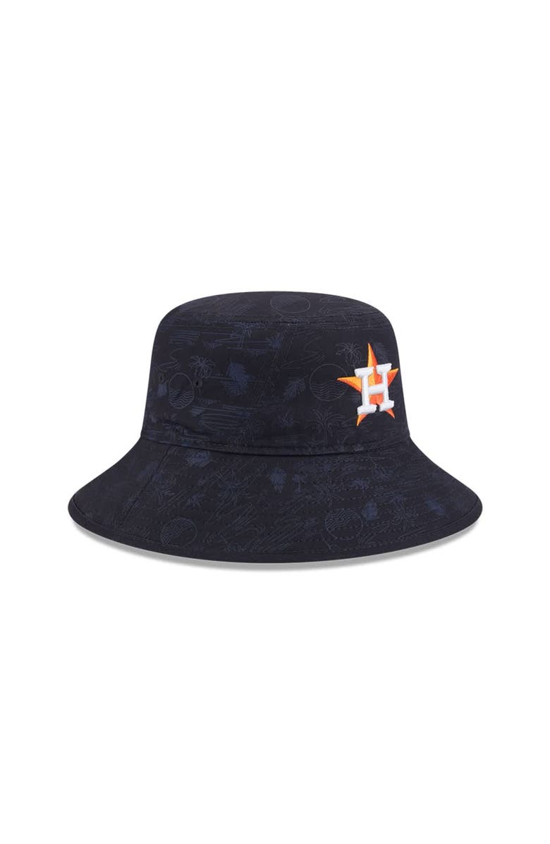New Era Youth New Era  Navy Houston Astros 2025 Spring Training All Over Print Bucket Hat, Alternate, color, Navy