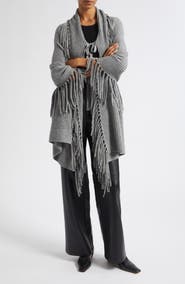 Toccin Anais Wool & Cashmere Fringe Wrap