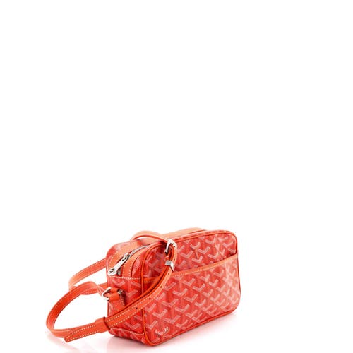 Pre-owned Goyard  Goyard Cap Vert Bag Coated Canvas In Pink