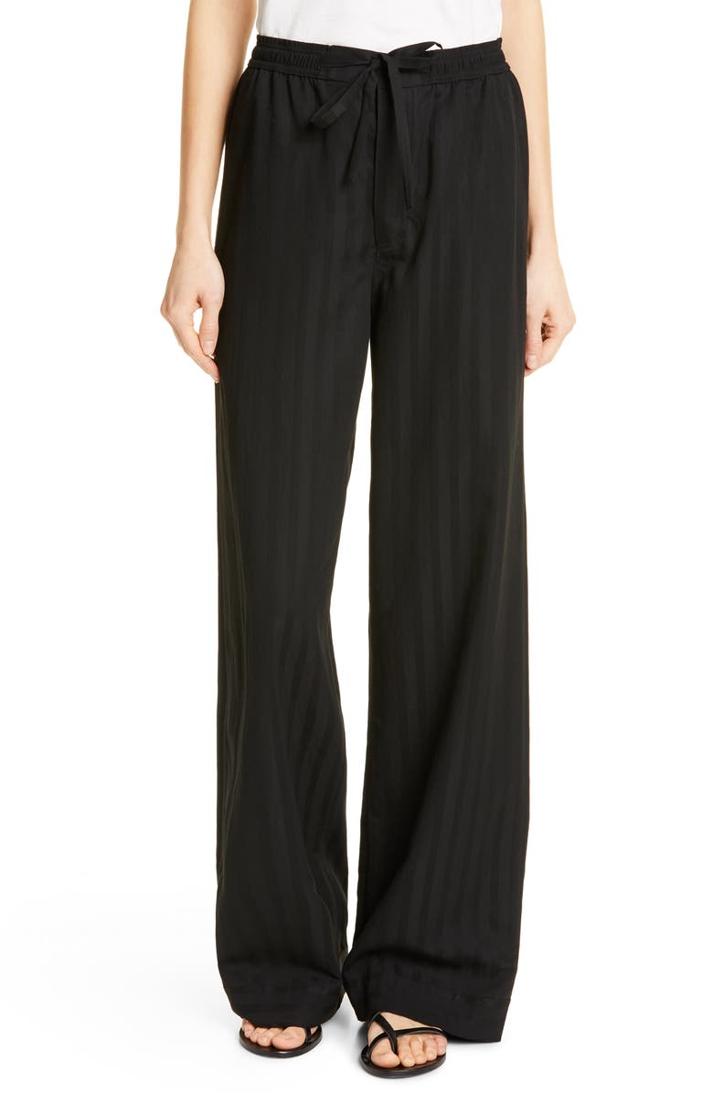 Polo Ralph Lauren Tonal Stripe Relaxed Wide Leg Pants, Main, color, 
