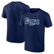 Logo Athletic Men's Logo Athletic Navy Tampa Bay Rays Wordmark T-Shirt