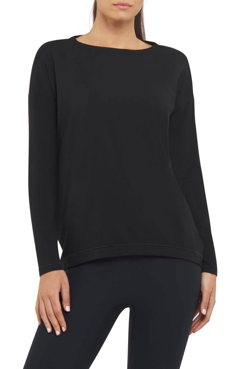 SPANX<sup>®</sup> Supernaturals Flowy Long Sleeve T-Shirt, Main, color, 