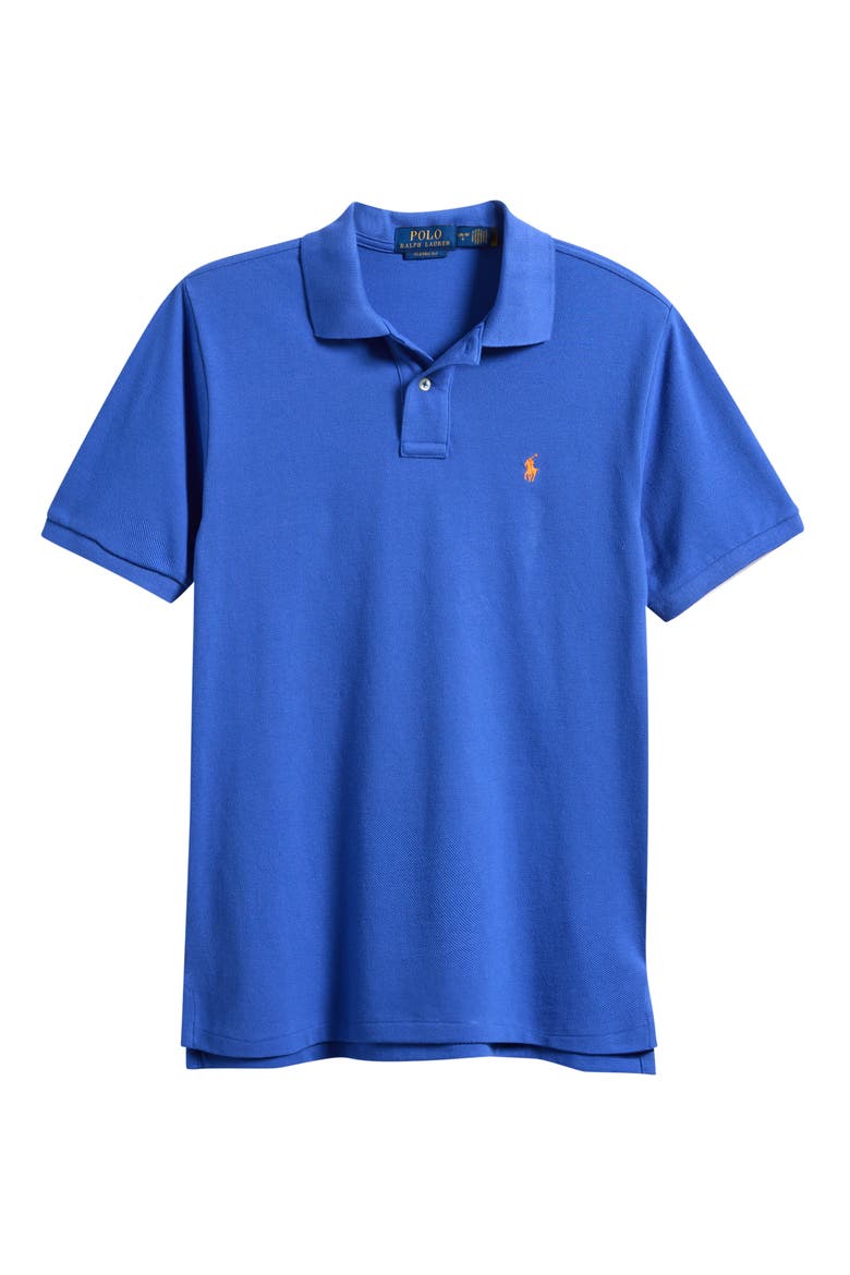 Kids' Basic Solid Cotton Piqué Polo, Main, color, NEW IRIS BLUE