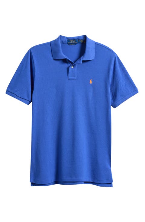 Kids' Basic Solid Cotton Piqué Polo