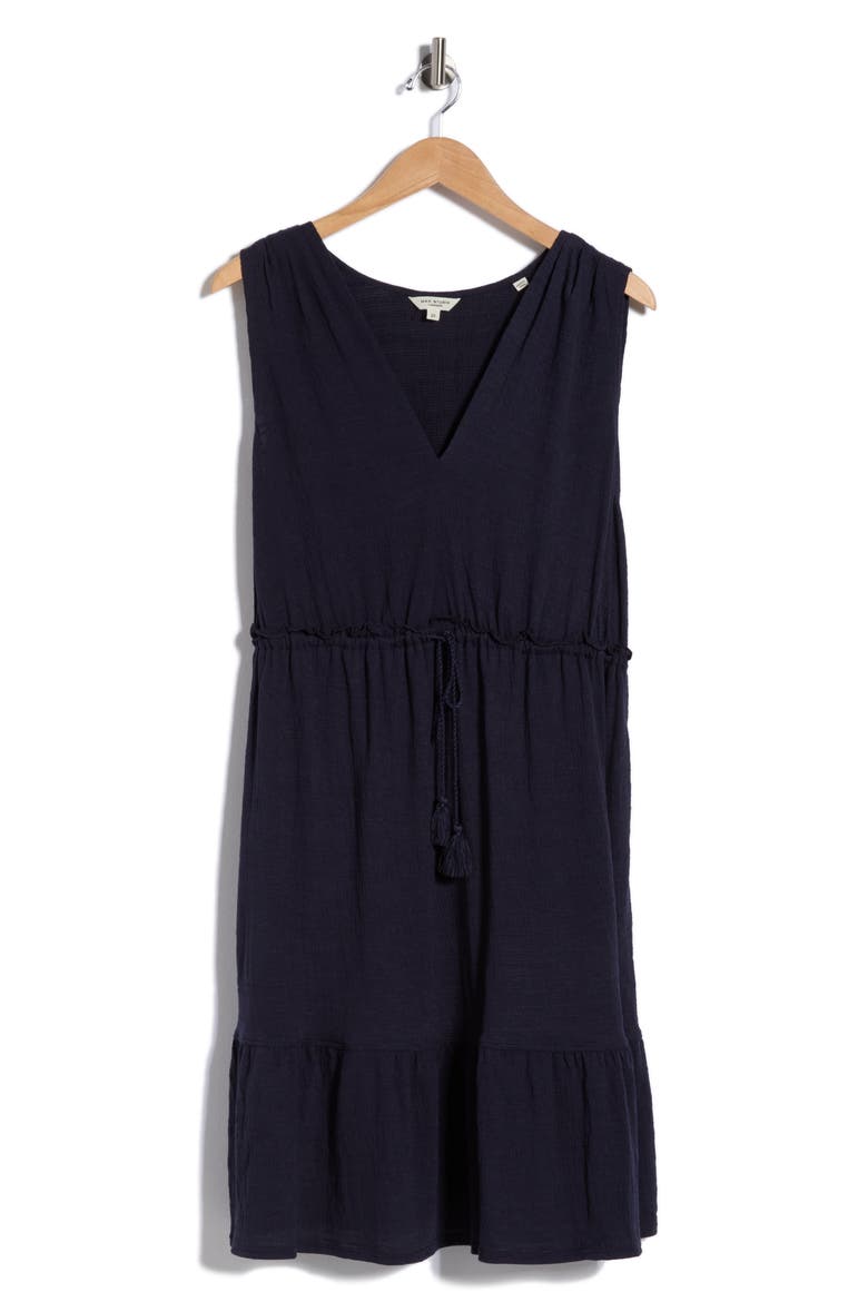 Sleeveless Tiered Dress, Alternate, color, NAVY