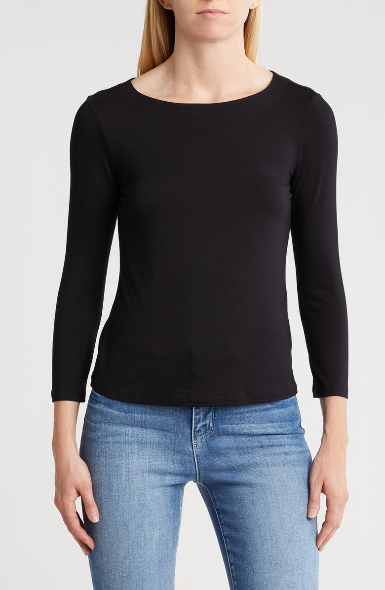 L'AGENCE Lexa Boatneck Top, Main, color,